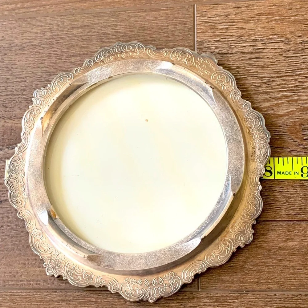 Silver plate hot pad 738